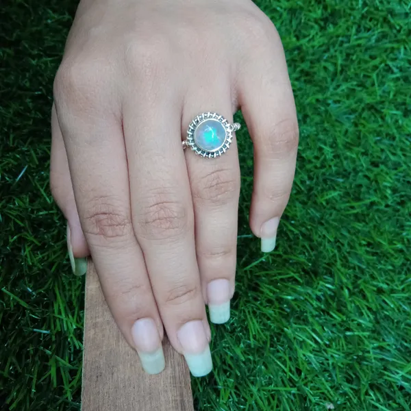 Silver_&_Multicolor_Sterling_Silver_925_Premium_&_Elegant_Boho_Ring_For_Girls_&_Women