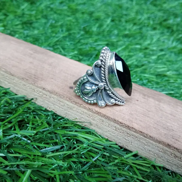 Silver_&_Black_Sterling_Silver_925_Premium_&_Elegant_Boho_Ring_For_Girls_&_Women
