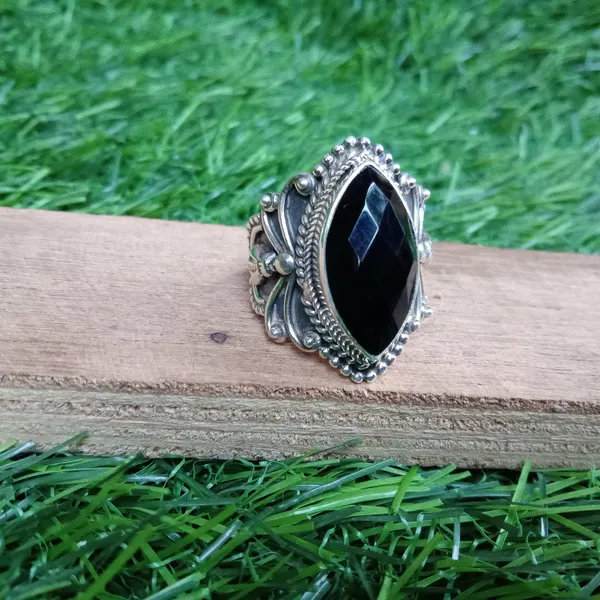 Silver_&_Black_Sterling_Silver_925_Premium_&_Elegant_Boho_Ring_For_Girls_&_Women