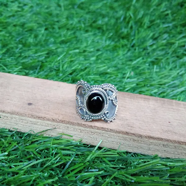 Silver_&_Black_Sterling_Silver_925_Premium_&_Elegant_Boho_Ring_For_Girls_&_Women