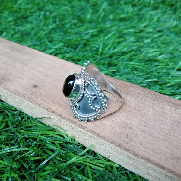 Silver_&_Black_Sterling_Silver_925_Premium_&_Elegant_Boho_Ring_For_Girls_&_Women