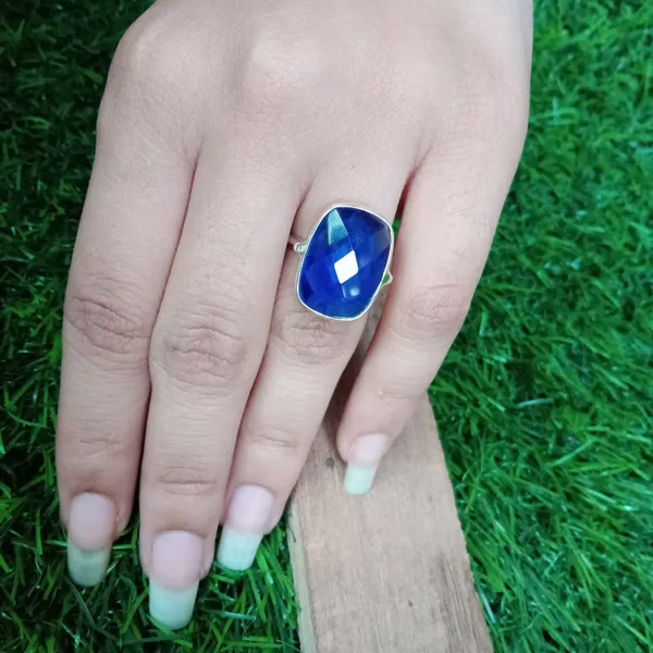 Silver_&_Blue_Sterling_Silver_925_Premium_&_Elegant_Minimal_Ring_For_Girls_&_Women