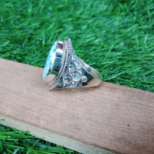 Silver_&_Sky_Blue_Sterling_Silver_925_Premium_&_Elegant_Boho_Ring_For_Girls_&_Women