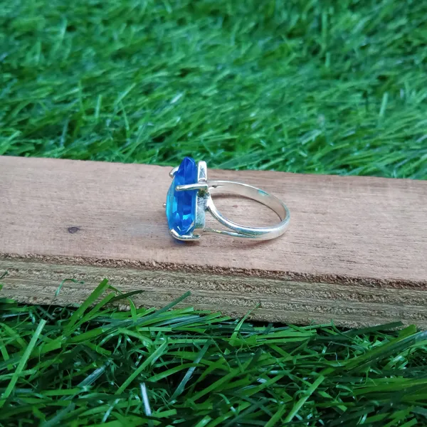 Silver_&_Blue_Sterling_Silver_925_Premium_&_Elegant_Designer_Ring_For_Girls_&_Women