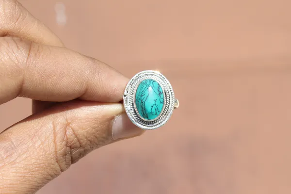 Silver_&_Green_Sterling_Silver_925_Premium_&_Elegant_Minimal_Ring_For_Girls_&_Women