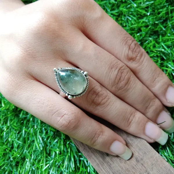 Silver_&_Green_Sterling_Silver_925_Premium_&_Elegant_Statement_Ring_For_Girls_&_Women