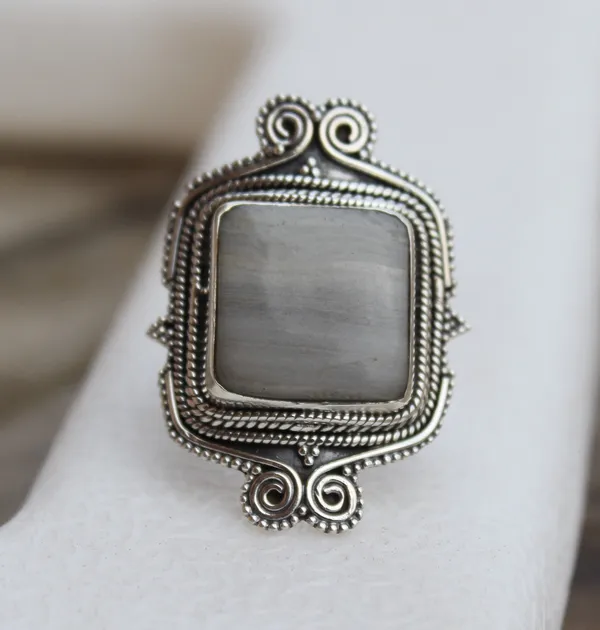 Silver_&_Gray_Sterling_Silver_925_Premium_&_Elegant_Boho_Ring_For_Girls_&_Women