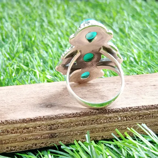 Silver_&_Blue_Sterling_Silver_925_Premium_&_Elegant_Designer_Ring_For_Girls_&_Women