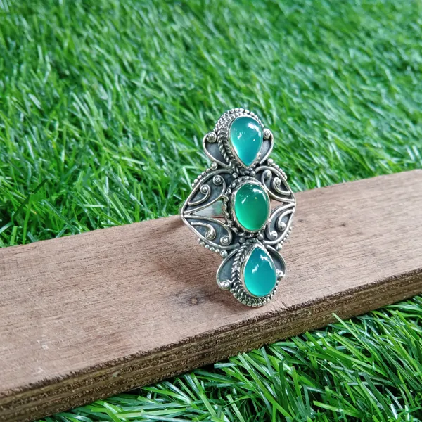 Silver_&_Blue_Sterling_Silver_925_Premium_&_Elegant_Designer_Ring_For_Girls_&_Women