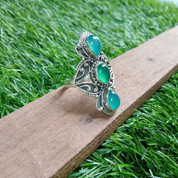 Silver_&_Blue_Sterling_Silver_925_Premium_&_Elegant_Designer_Ring_For_Girls_&_Women