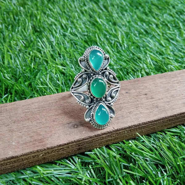 Silver_&_Blue_Sterling_Silver_925_Premium_&_Elegant_Designer_Ring_For_Girls_&_Women