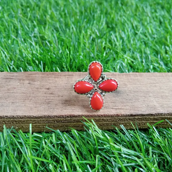 Silver_&_Red_Sterling_Silver_925_Premium_&_Elegant_Boho_Ring_For_Girls_&_Women