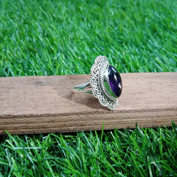 Silver_&_Purple_Sterling_Silver_925_Premium_&_Elegant_Boho_Ring_For_Girls_&_Women
