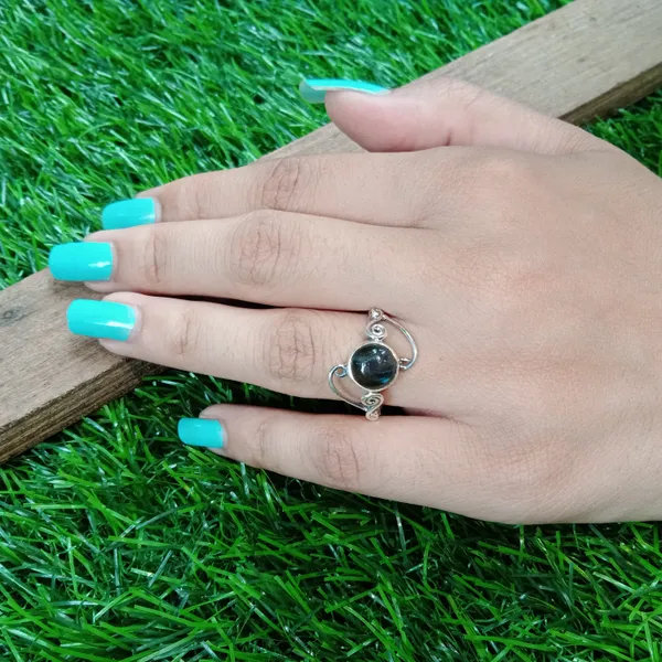 Silver_&_Blue_Sterling_Silver_925_Premium_&_Elegant_Boho_Ring_For_Girls_&_Women
