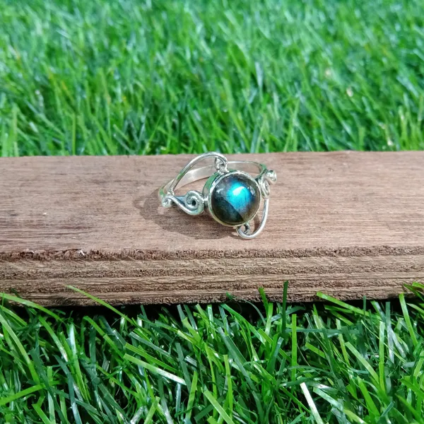 Silver_&_Blue_Sterling_Silver_925_Premium_&_Elegant_Boho_Ring_For_Girls_&_Women