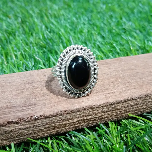 Silver_&_Black_Sterling_Silver_925_Premium_&_Elegant_Boho_Ring_For_Girls_&_Women