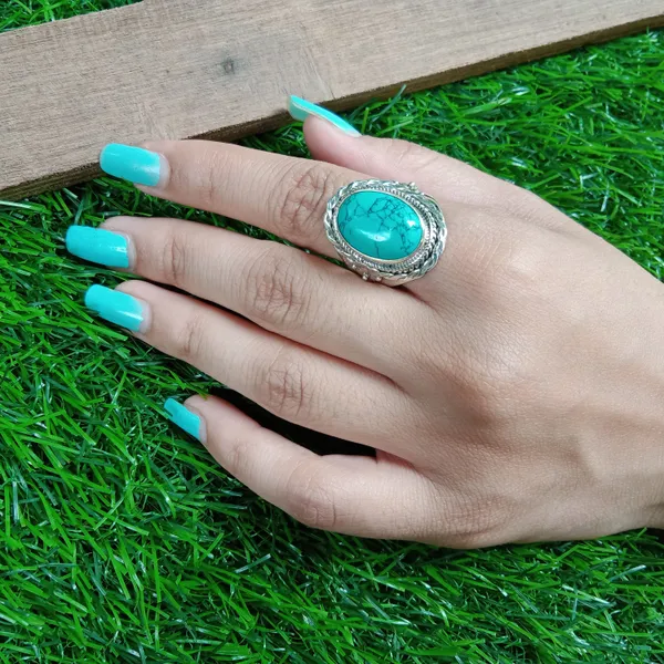 Silver_&_Blue_Sterling_Silver_925_Premium_&_Elegant_Designer_Ring_For_Girls_&_Women