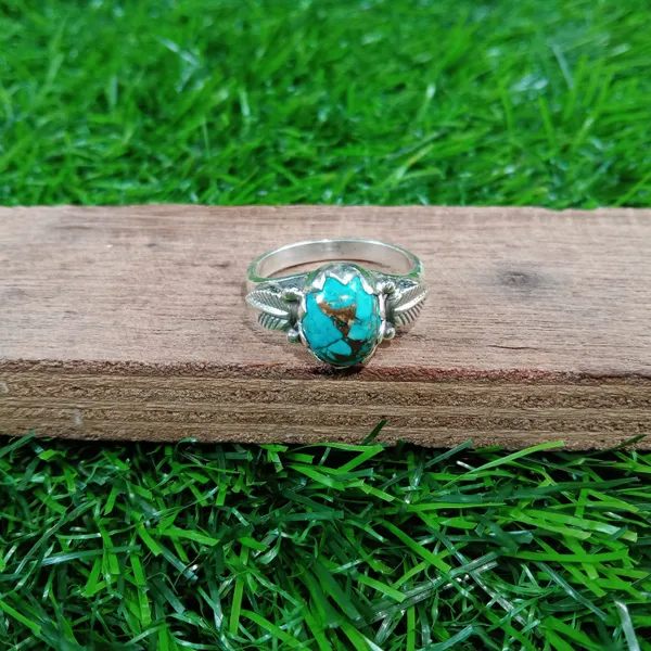 Silver_&_Blue_&_Golden_Sterling_Silver_925_Premium_&_Elegant_Boho_Ring_For_Girls_&_Women