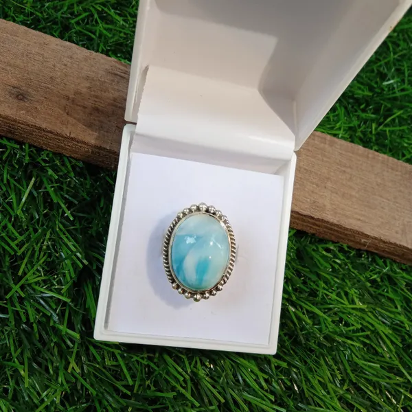 Silver_&_Blue_Sterling_Silver_925_Premium_&_Elegant_Boho_Ring_For_Girls_&_Women