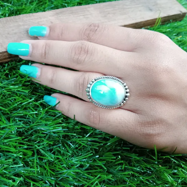 Silver_&_Blue_Sterling_Silver_925_Premium_&_Elegant_Boho_Ring_For_Girls_&_Women