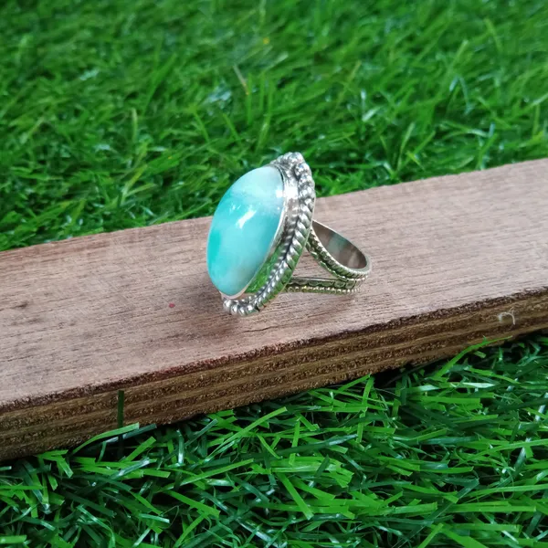 Silver_&_Blue_Sterling_Silver_925_Premium_&_Elegant_Boho_Ring_For_Girls_&_Women