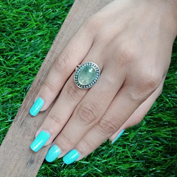 Silver_&_Green_Sterling_Silver_925_Premium_&_Elegant_Boho_Ring_For_Girls_&_Women