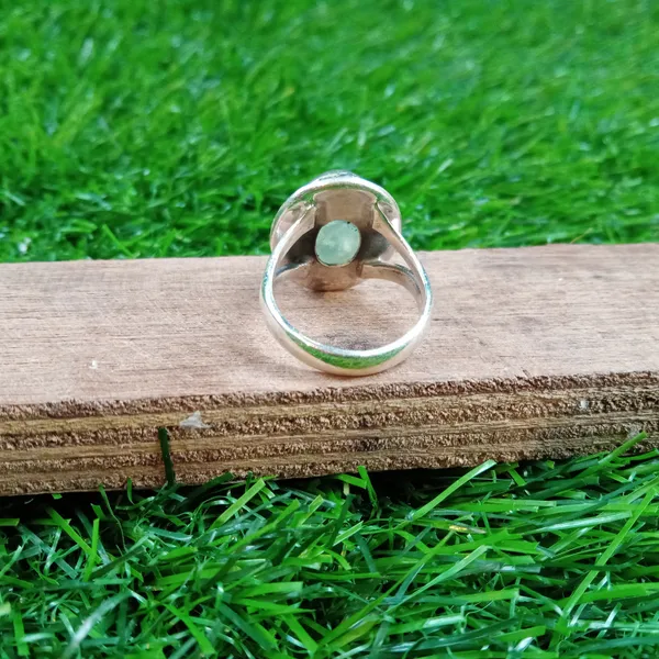 Silver_&_Green_Sterling_Silver_925_Premium_&_Elegant_Boho_Ring_For_Girls_&_Women