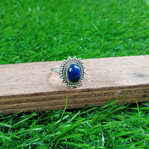 Silver_&_Blue_Sterling_Silver_925_Premium_&_Elegant_Boho_Ring_For_Girls_&_Women