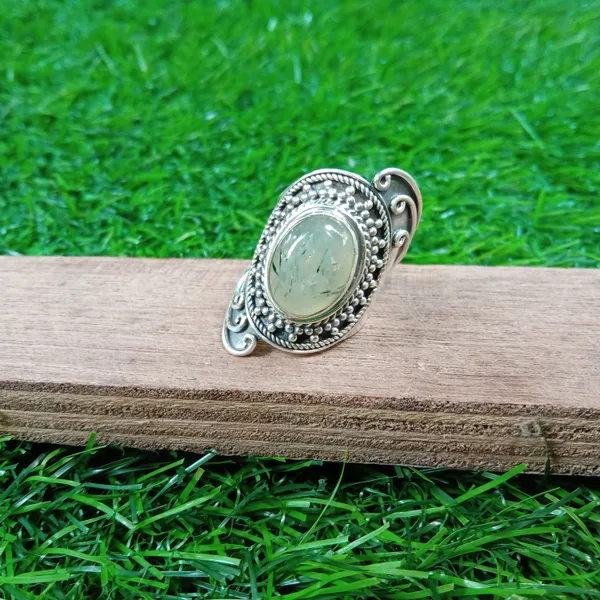 Silver_&_Green_Sterling_Silver_925_Premium_&_Elegant_Boho_Ring_For_Girls_&_Women