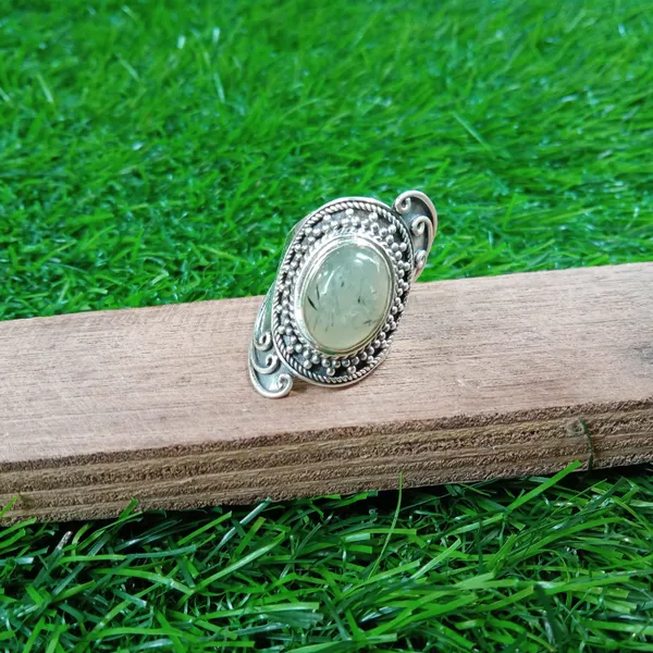 Silver_&_Green_Sterling_Silver_925_Premium_&_Elegant_Boho_Ring_For_Girls_&_Women