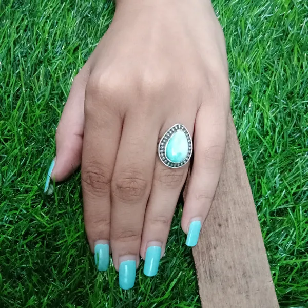 Silver_&_Sky_Blue_Sterling_Silver_925_Premium_&_Elegant_Boho_Ring_For_Girls_&_Women
