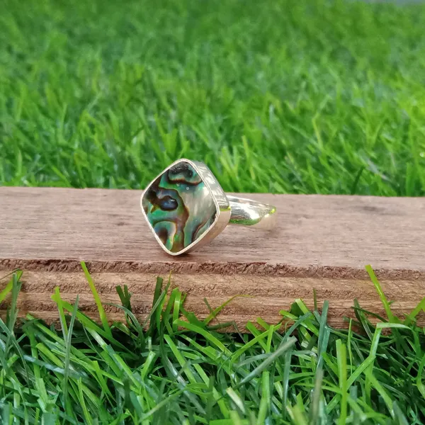 Silver_&_Green_Sterling_Silver_925_Premium_&_Elegant_Boho_Ring_For_Girls_&_Women