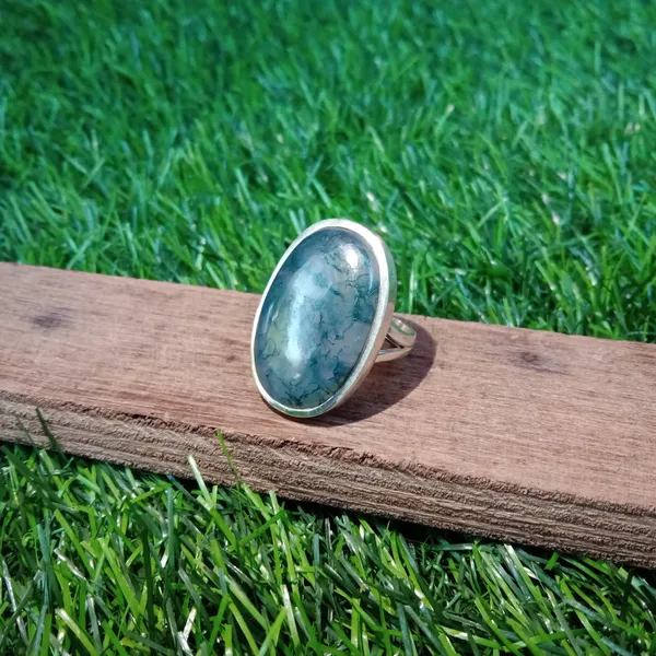 Silver_&_Green_Sterling_Silver_925_Premium_&_Elegant_Boho_Ring_For_Girls_&_Women