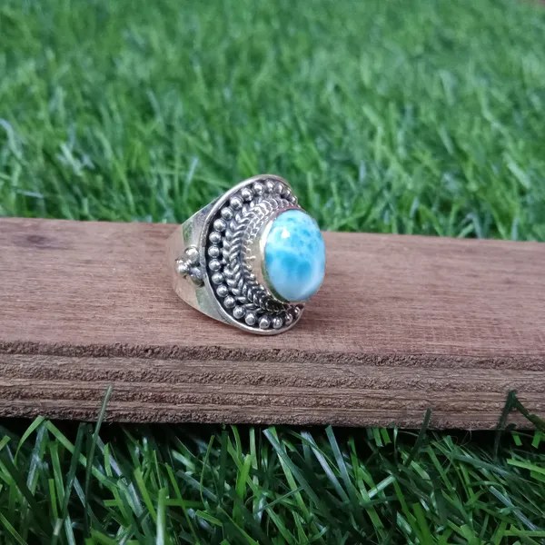 Silver_&_Blue_Sterling_Silver_925_Premium_&_Elegant_Boho_Ring_For_Girls_&_Women