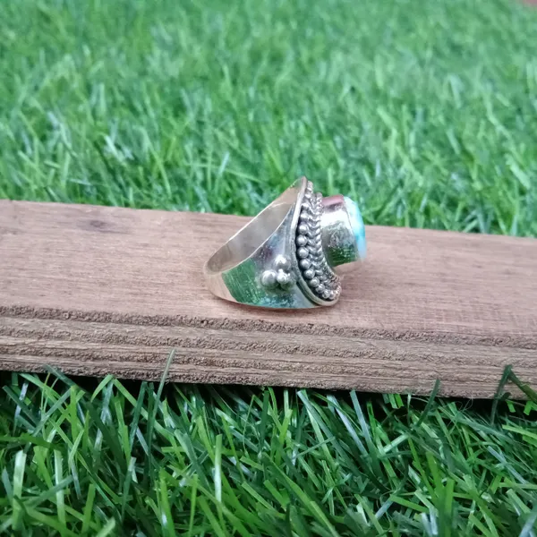 Silver_&_Blue_Sterling_Silver_925_Premium_&_Elegant_Boho_Ring_For_Girls_&_Women