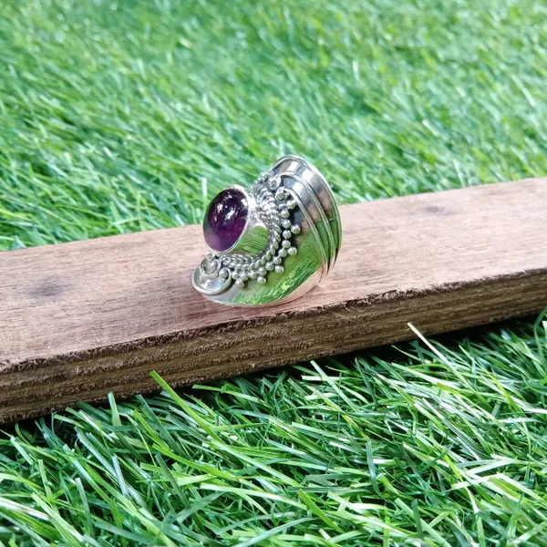 Silver_&_Pink_Sterling_Silver_925_Premium_&_Elegant_Boho_Ring_For_Girls_&_Women