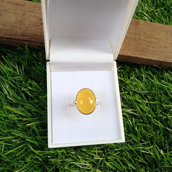 Silver_&_Yellow_Sterling_Silver_925_Premium_&_Elegant_Boho_Ring_For_Girls_&_Women