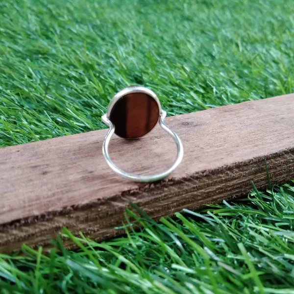 Silver_&_Brown_Sterling_Silver_925_Premium_&_Elegant_Boho_Ring_For_Girls_&_Women