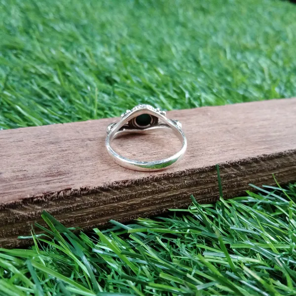 Silver_&_Green_Sterling_Silver_925_Premium_&_Elegant_Boho_Ring_For_Girls_&_Women