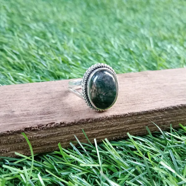 Silver_&_Green_Sterling_Silver_925_Premium_&_Elegant_Boho_Ring_For_Girls_&_Women