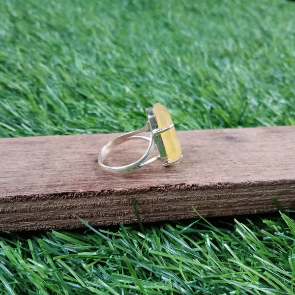 Silver_&_Yellow_Sterling_Silver_925_Premium_&_Elegant_Boho_Ring_For_Girls_&_Women