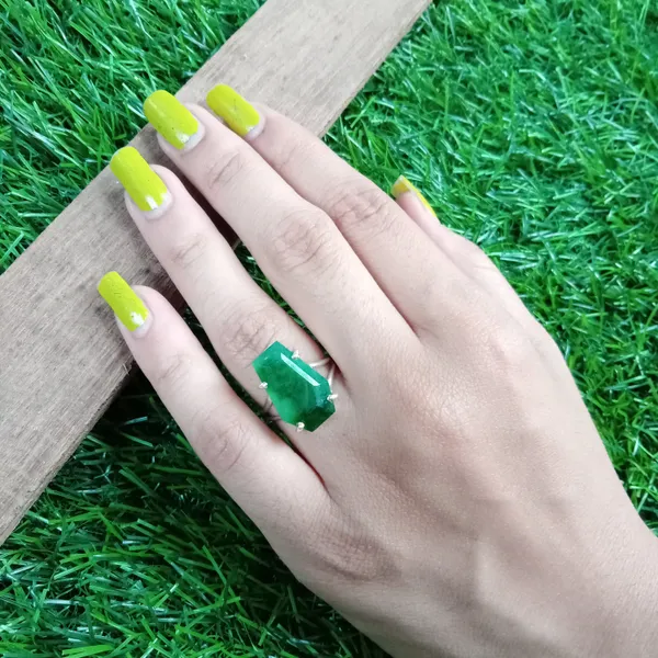 Silver_&_Green_Sterling_Silver_925_Premium_&_Elegant_Boho_Ring_For_Girls_&_Women