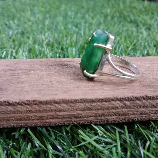 Silver_&_Green_Sterling_Silver_925_Premium_&_Elegant_Boho_Ring_For_Girls_&_Women