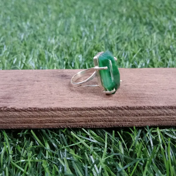 Silver_&_Green_Sterling_Silver_925_Premium_&_Elegant_Boho_Ring_For_Girls_&_Women
