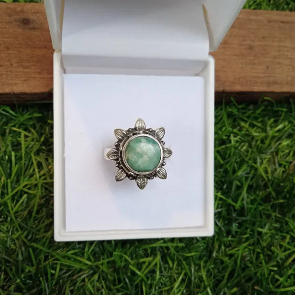 Silver_&_Blue_Sterling_Silver_925_Premium_&_Elegant_Boho_Ring_For_Girls_&_Women