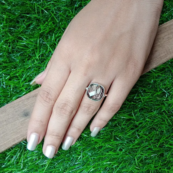 Silver_&_Black_Sterling_Silver_925_Premium_&_Elegant_Boho_Ring_For_Girls_&_Women