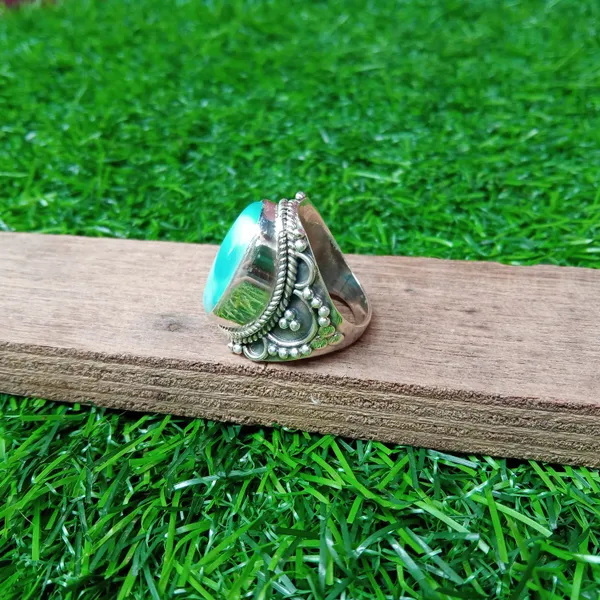 Silver_&_Blue_Sterling_Silver_925_Premium_&_Elegant_Boho_Ring_For_Girls_&_Women