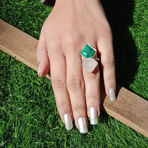 Silver_&_Green_&_Multicolor_Sterling_Silver_925_Premium_&_Elegant_Designer_Ring_For_Girls_&_Women