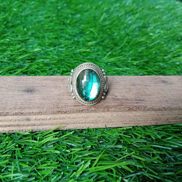 Silver_&_Blue_Sterling_Silver_925_Premium_&_Elegant_Boho_Ring_For_Girls_&_Women
