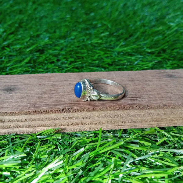 Silver_&_Blue_Sterling_Silver_925_Premium_&_Elegant_Boho_Ring_For_Girls_&_Women